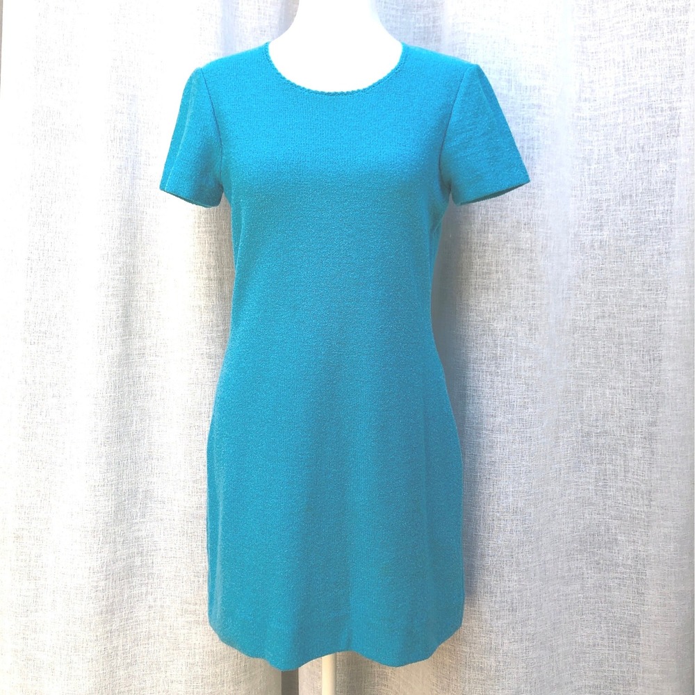 MRK Designs by Madeleine short sleeve blue mini dress